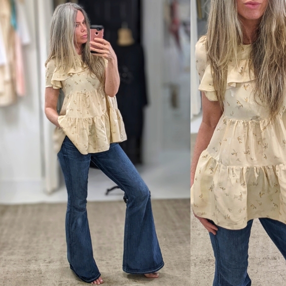 Chloe Tops - Chloe Baby Doll Blouse